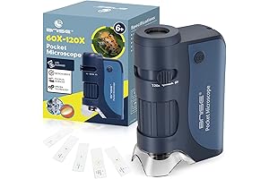Pocket Microscope 60X-120X Portable Microscope for Children