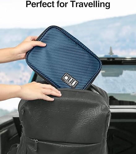 Miniatura 7 de Luxtude Bolsa organizadora de cables, Bolsas organizadoras de cables de viaje, Organizador electrónico Estuche de viaje, Estuche organizador de