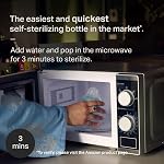 Biberons anti-colique Tommee Tippee Natural Start 5 oz sans BPA, 0+ mois, tétine à débit lent semblable à un sein, auto-stérilisants, conçus pour une transition sans couture entre le biberon et le sein, paquet de 2