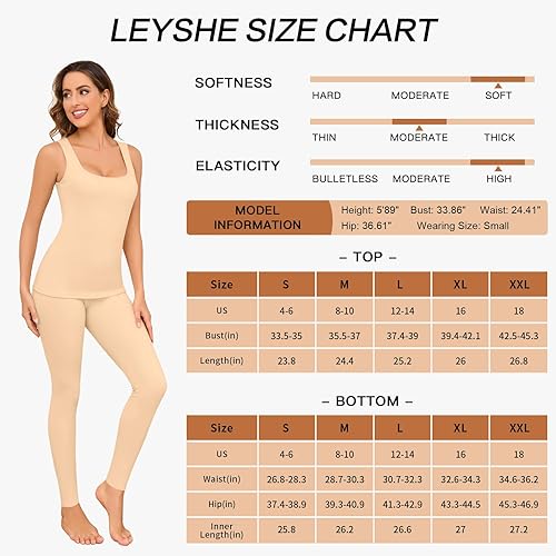 Miniatura 6 de Conjuntos de ropa interior térmica para mujer, pantalones largos de forro polar, capa base térmica, para clima frío, conjunto de camiseta e inferior