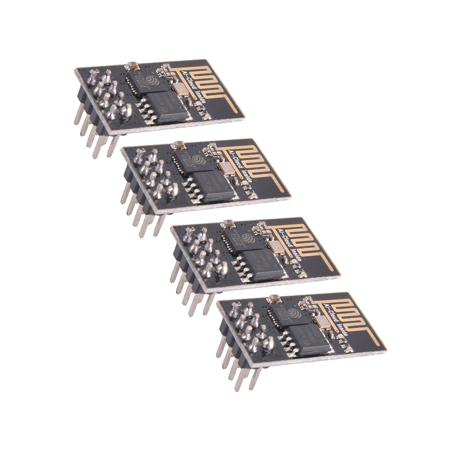 REES52 4 Pieces ESP8266 ESP-01 Serial WiFi Wireless Transceiver Wireless Module Development Board LWIP AP+STA Compatible with Arduino-image-14