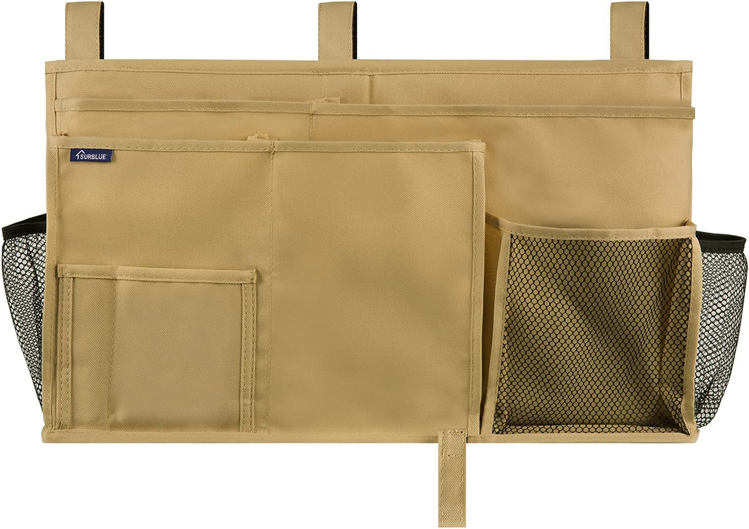 Surblue Bedside Caddy Hanging Organizer Storage Bag Pocket for Bunk Hospital, College Dorm Rooms, Baby Bed Rails, Camp - Image 4
