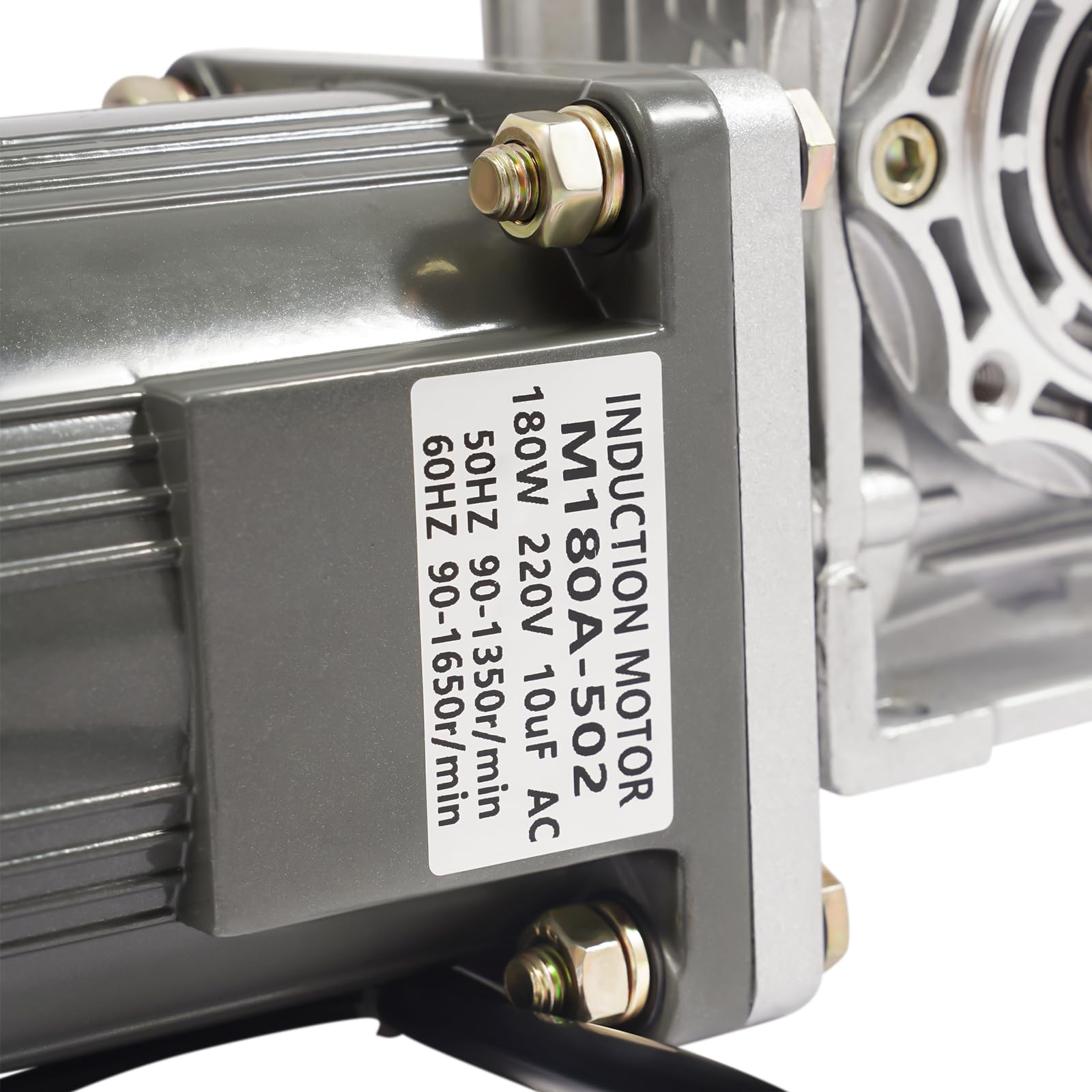 Getriebemotor Schneckengetriebemotor 180W 35Nm 0-27RPM 220V Drehzahlregler Schneckengetriebe Motor Einstellbare Drehzahl Reduziergetriebe CNC Industrie Maschine