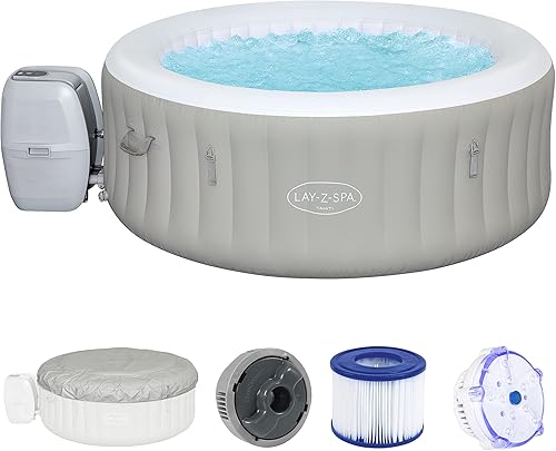 Bestway Lay-Z-Spa Whirlpool Tahiti Airjet, 180 X 66 CM, 2-4 personas, redondo, gris
