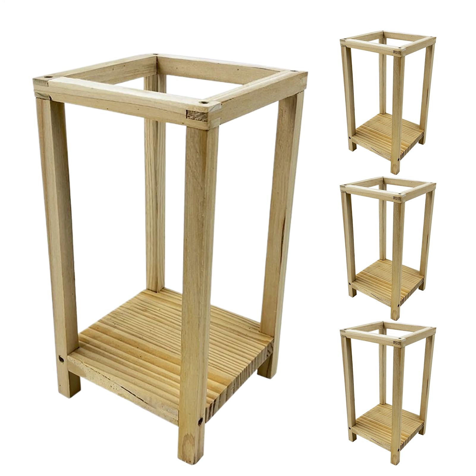 Support de fleurs de centre de table de mariage en bois pour restaurant et jardin