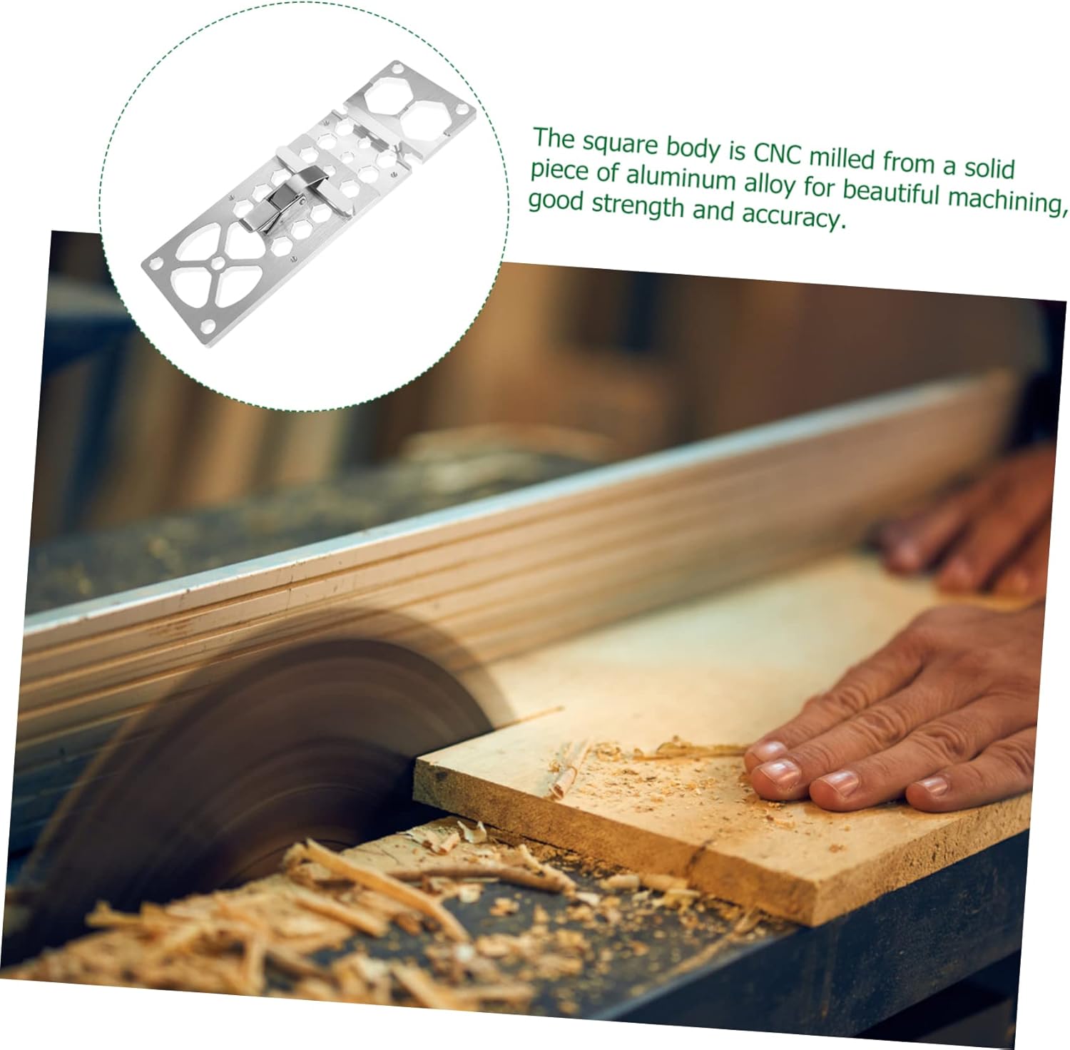 POPETPOP Right Angle Circular Saw Guide Track Saw for and Cnc Milled Aluminum Alloy Compatible with Electric Circular Saws for Engraving