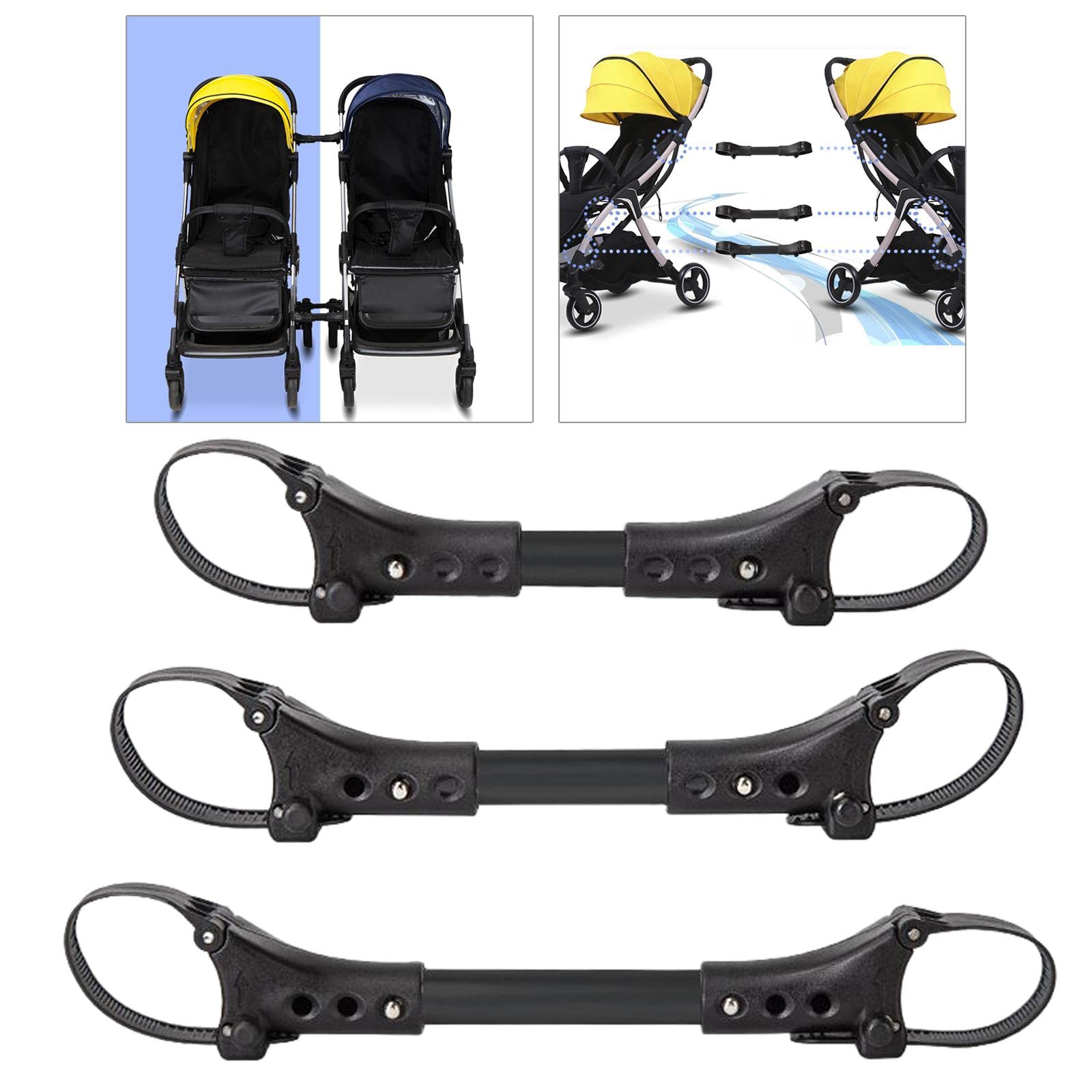 3X Passeggino Connettore di Sicurezza Durevole Linker per Cart