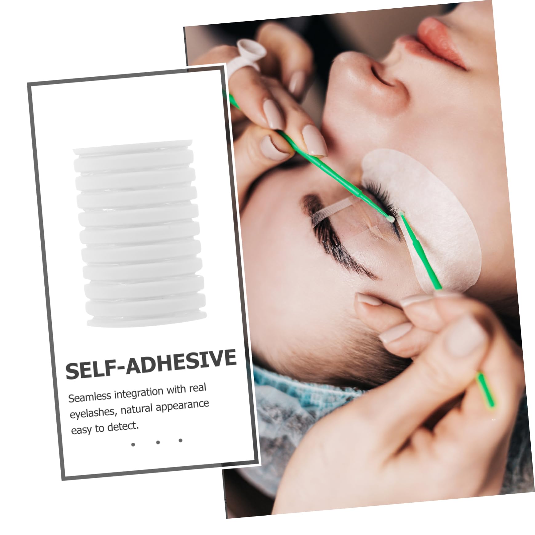 OSOLADY Lash Adhesive Tape for Strip Lashes Self Adhesive Lash Strips Bulk Easy Peel Stick for Instant Eyelash Enhancement