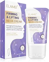 TEEROVA Creme firmador de pescoço, creme de pescoço antienvelhecimento para rugas e flacidez da pele, creme hidratante para o pescoço com rolo