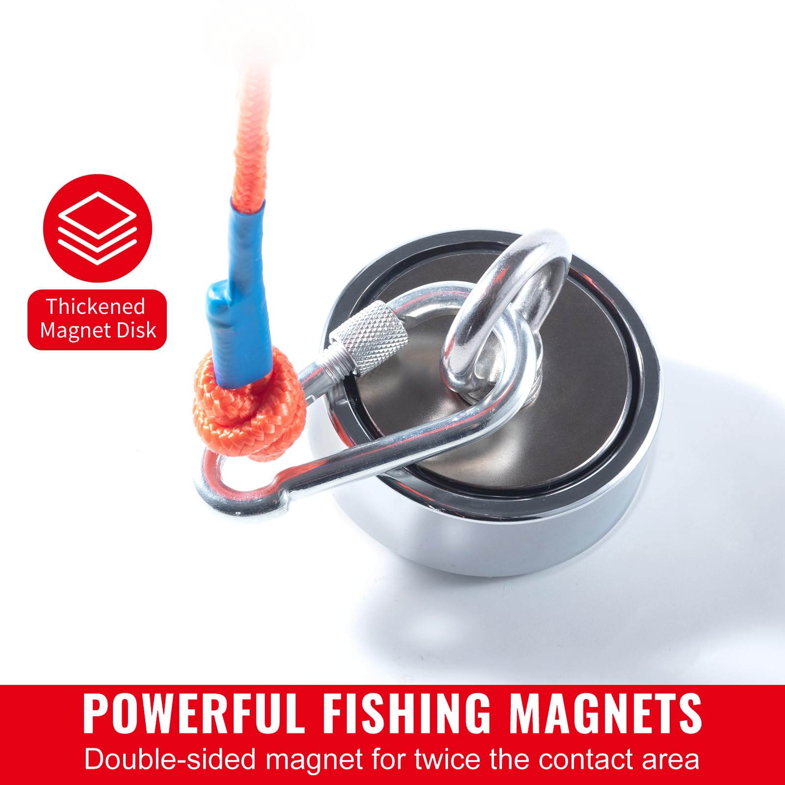 Happybuy 1200lbs Magnet Fishing Kit, 2.95