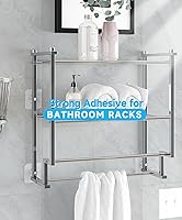 Vista 6 de Ganchos adhesivos para pared (13 libras máximo), ganchos de pared sin clavos para marcos de fotos, ganchos impermeables y resistentes al aceite