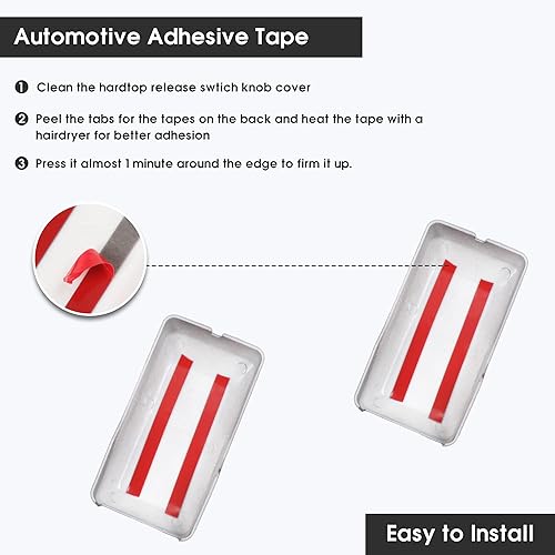 Miniatura 3 de Cubierta de bisagra de la puerta trasera superior de cristal para puerta trasera de puerta elevadora para accesorios Ford Bronco 2021 2022 2023 2024