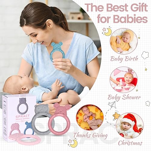 Miniatura 6 de Juguetes de dentición para bebés de 0 a 6 meses Juguetes para bebés de 0 a 6 meses Mordedores para bebés de 6 a 12 meses, juguetes para bebés que