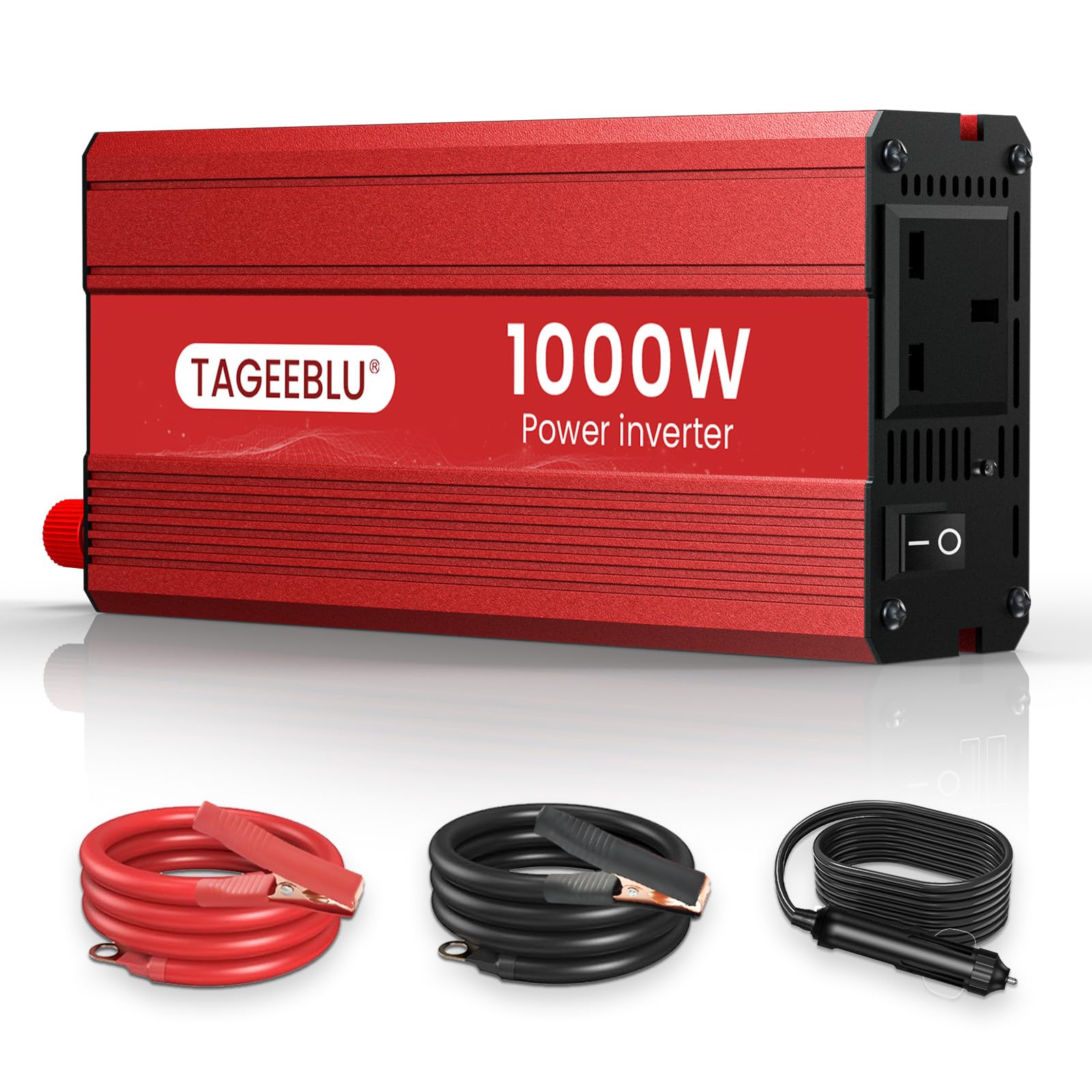 TAGEEBLU 12V 300W Power Car Inverter 12v to 240v, Car Voltage Converter Transformer with 3-Pin Sockets & 2-USB Ports for Charging Phones, Laptop, Tablets, GPS Units, TV, Camping Equipment — view 11