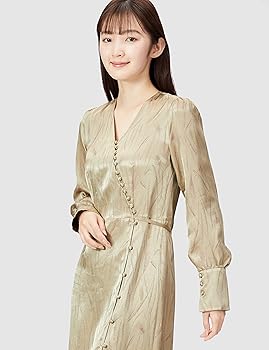 新品　フレイ アイディー FRAY I.D ジャガードサテン ワンピース　春夏 FRAY I.D（フレイアイディー）の「ジャガードサテンワンピース