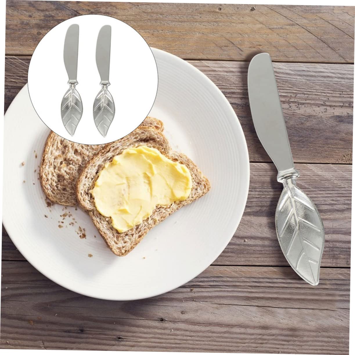 BESPORTBLE Convenient Butter Spreader 3pcs Butter Butter Butter Cutting Tool Cheese Cutter Chocolate Stirrer Cocktail Knives Condiment Spreader Pizza Knives Cheese Bread Necessity Zinc Alloy