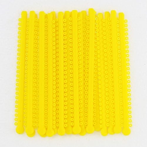 Miniatura 3 de Bandas de ortodoncia de goma elásticas de ligadura dental surtidos para soportes amarillo 2