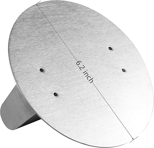 Miniatura 7 de Prensa de hamburguesa aplastada, prensa de acero inoxidable perfectamente crujiente, antiadherente, fácil de limpiar e ideal para cocinar barbacoa y