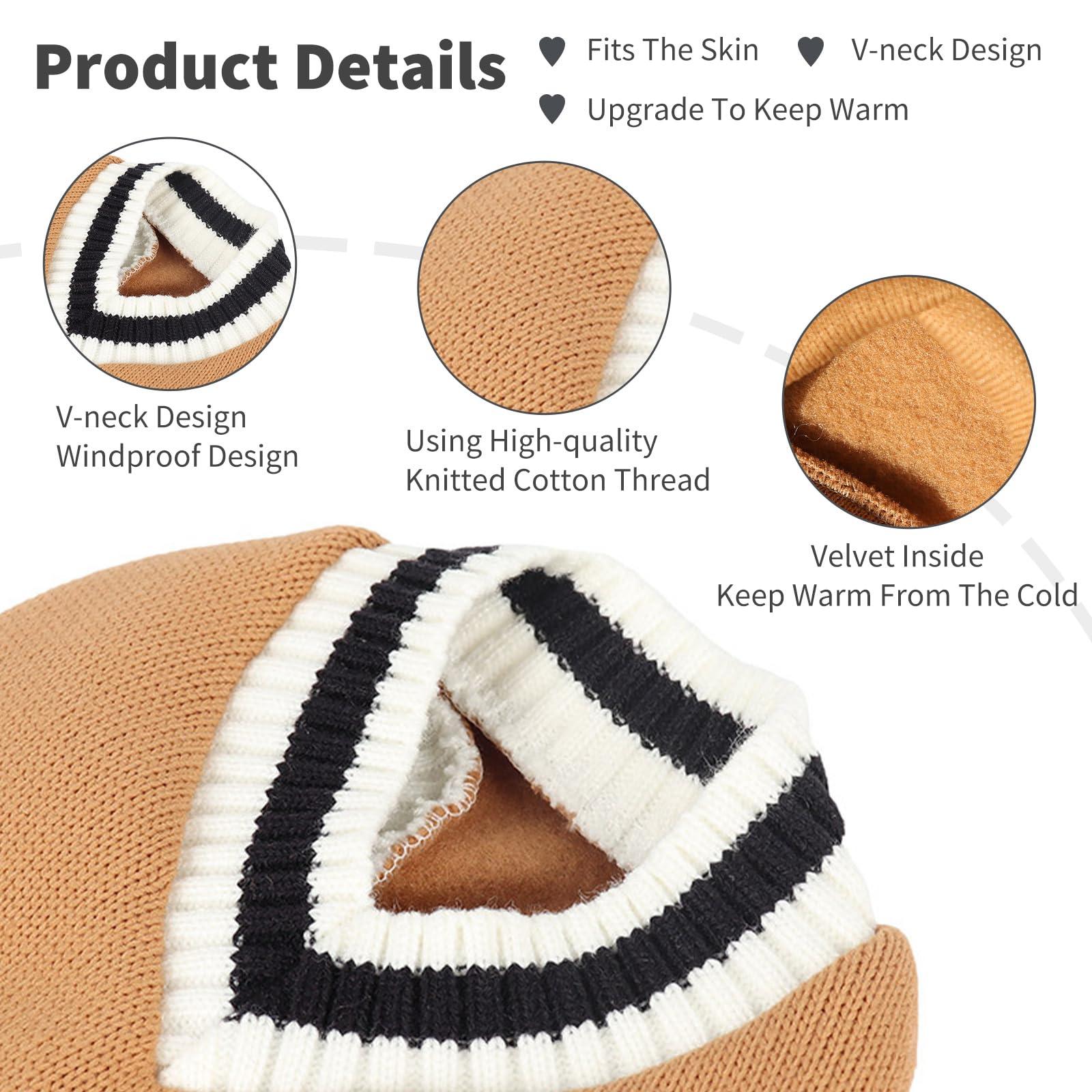PETCUTE Pull pour Animaux de Compagnie de Noël,Manteau d'hiver pour Chien,Vêtements pour Chiens pour Petits Chiens, Chihuahua Vêtements,Vêtement d'hiver pour Chatons Chiots