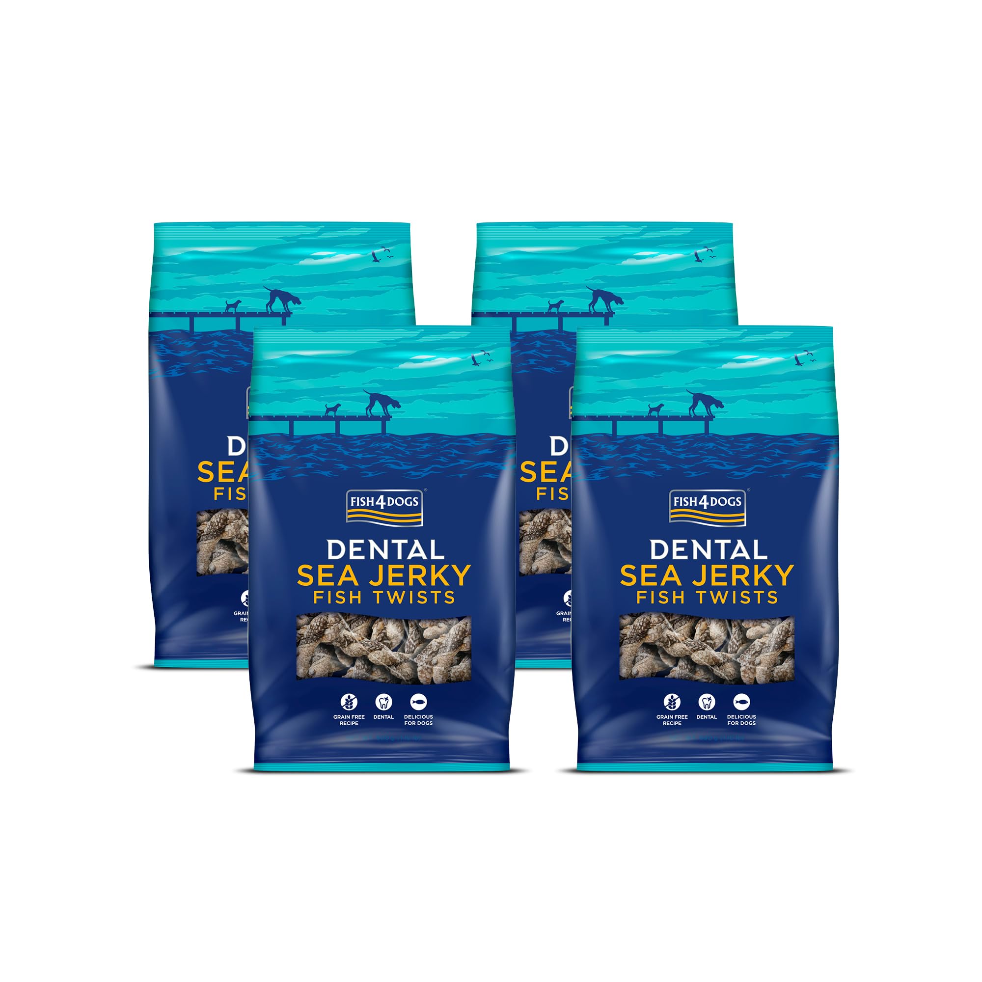 Fish4Dogs Sea Jerky Twists | Low Fat, Grain Free Dog Treat | Baked Fish Skins for Dogs | Natural, and Great For Dental Health | Baked Fish Skin Treats for Dogs (2kg)