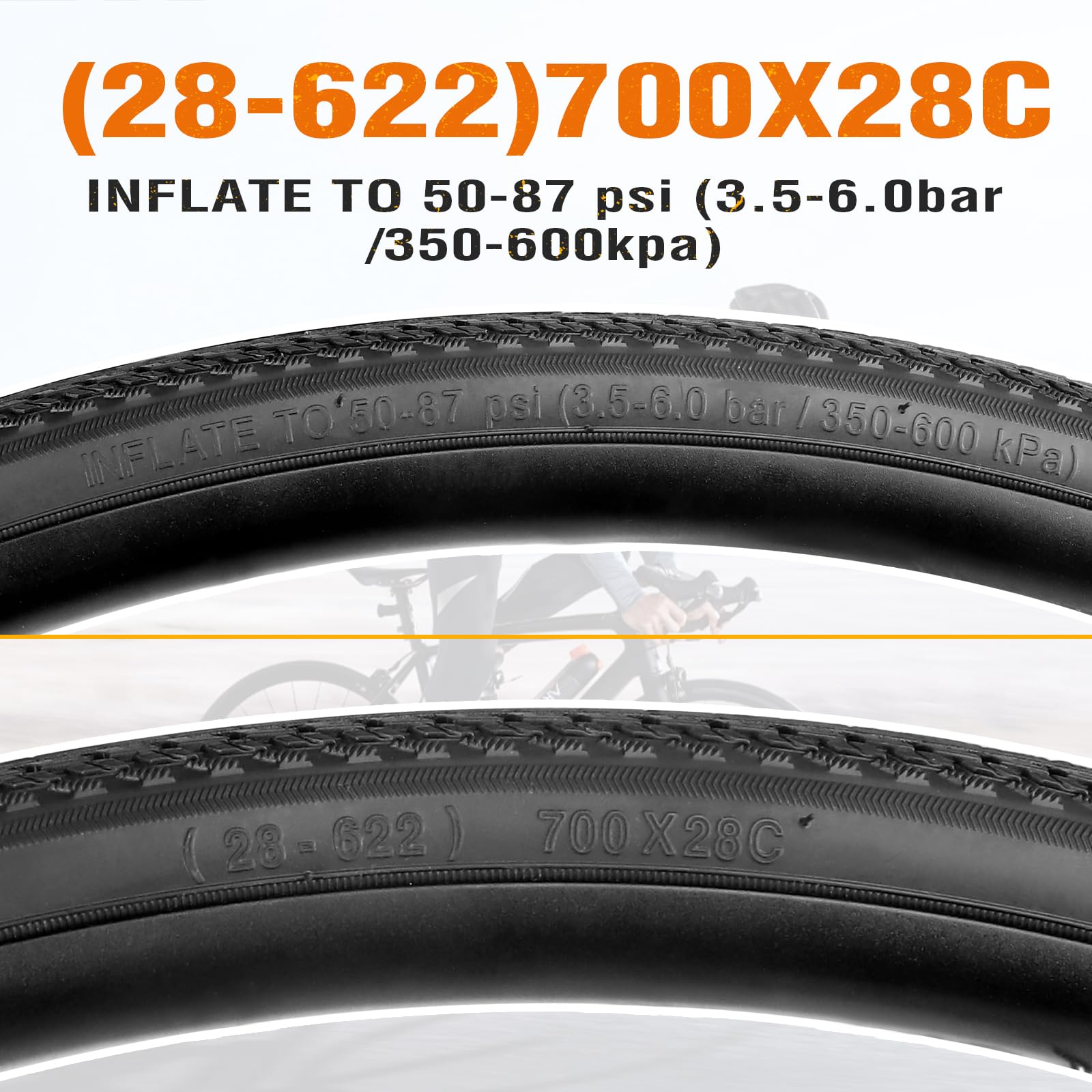 2 szt. opon rowerowych MEGHNA 700 x 28c/32c/35C – wysokiej jakości opony miejskie, wyścigowe i grawitacyjne – 28-622,32-622,35-622, płaszcze idealne do rowerów 700C