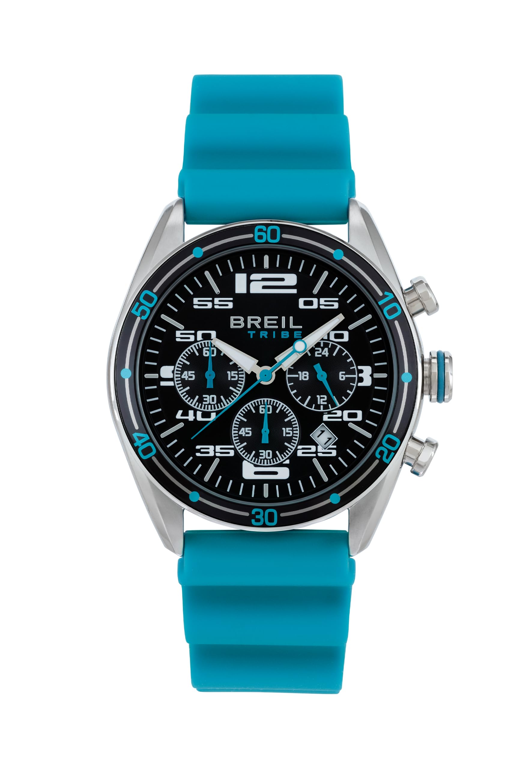 Breil Orologio Uomo, Bracciale in Silicone, Cassa 43 cm | Collezione SCORE, Movimento Quarzo Analogico, Resistente all'acqua 50 metri, Idee regalo Uomo