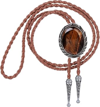 HUABOLA CALYN Bolo tie for Men- Unique Luminous Stone Native American White 3D Scorpion Animal Bolo ties Handmade