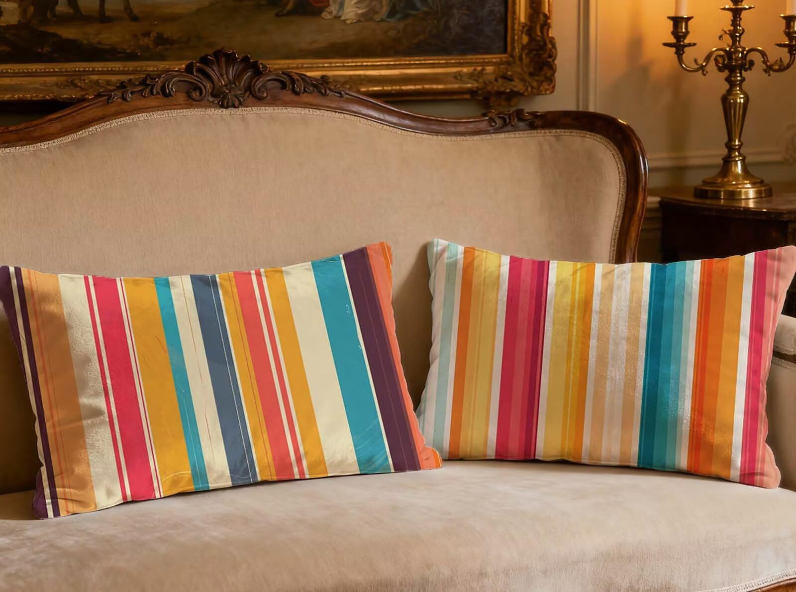 Housse de Coussin en Velours 50x70 cm Lot de 2 Chic et Doux O-144P