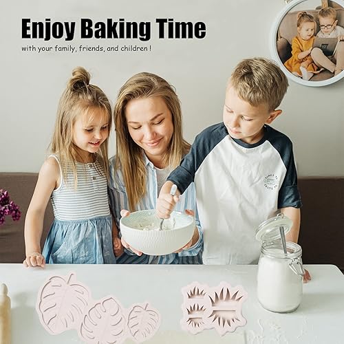 Miniatura 5 de Moldes de silicona de chocolate con hojas tropicales de safari, 4 unidades, para hornear, decoraciones de pasteles, decoraciones de cupcakes,