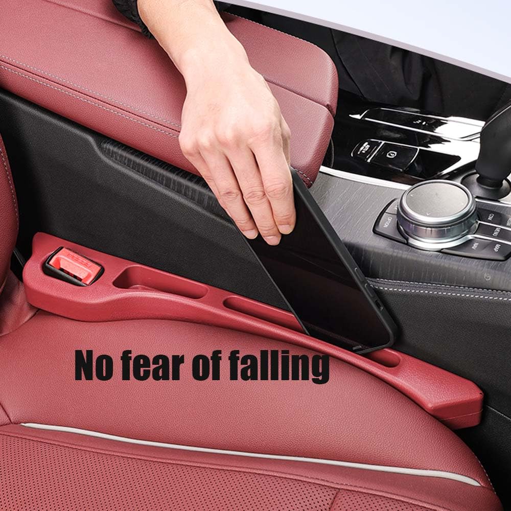 Autostoel Gap Filler voor Volvo C70 1997-2013 C70,elastische auto zijnaad plug strip,2 stuks autostoel zijspleet filler,Auto Gap Filler Organizer,B-Brown