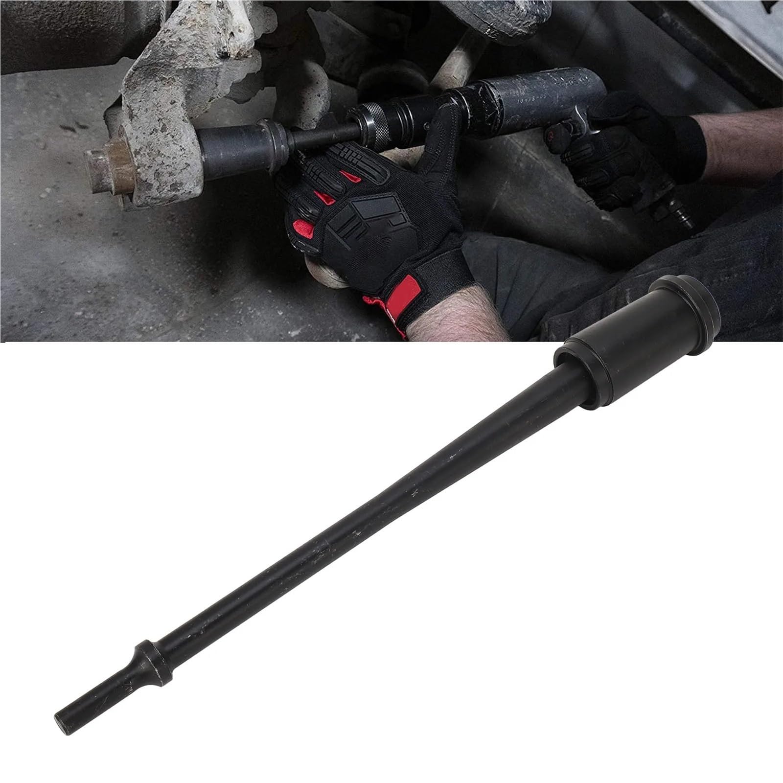 Destornillador neumático de bujes con pasador de anclaje largo 29450, herramienta compacta de extracción e instalación para remolque de camión Extractor de cubo de rueda Herramientas para el co