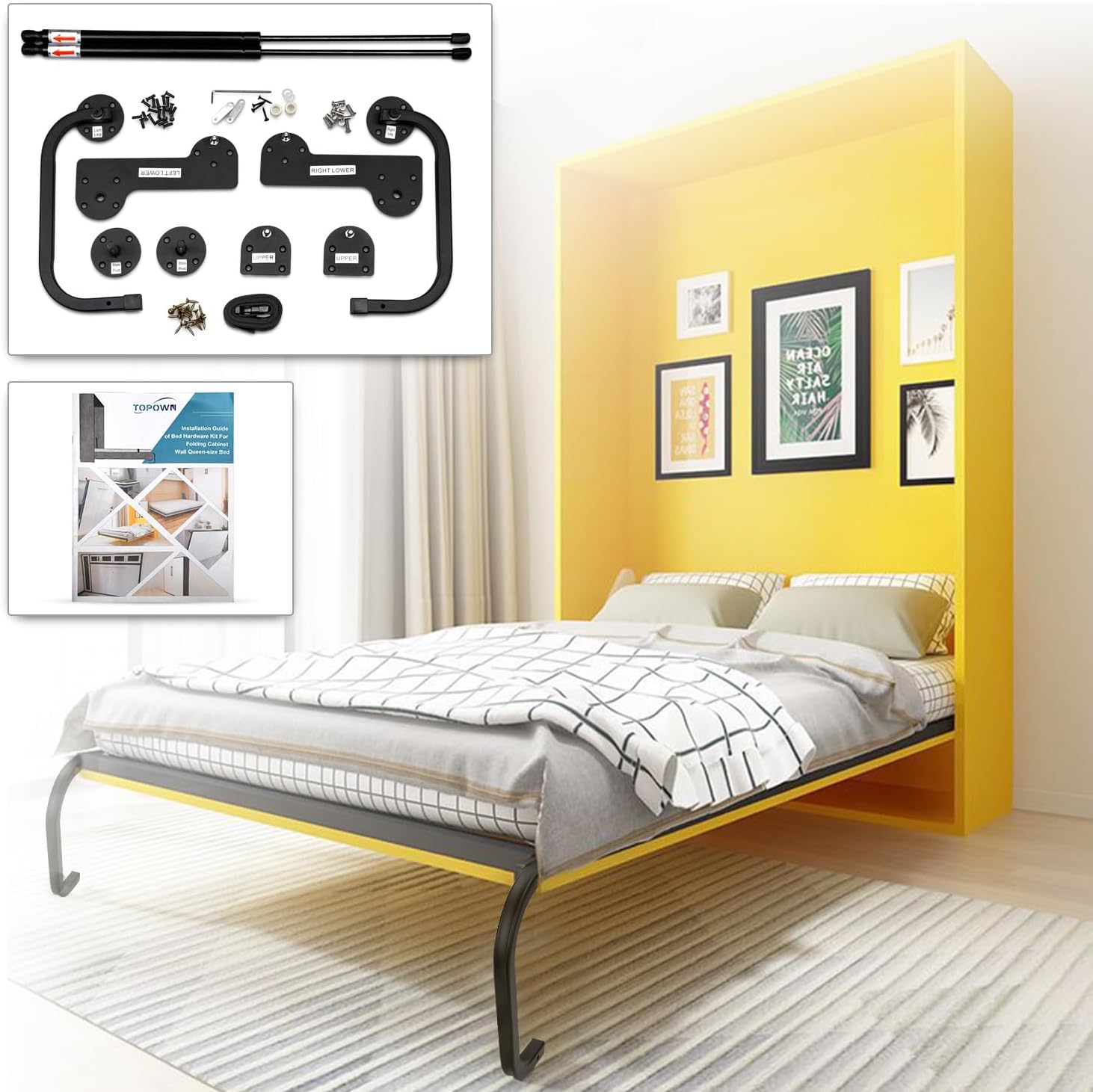 Queen Size Deluxe Murphy Bed Kit Murphy Bed Kit Queen Murphy Bed