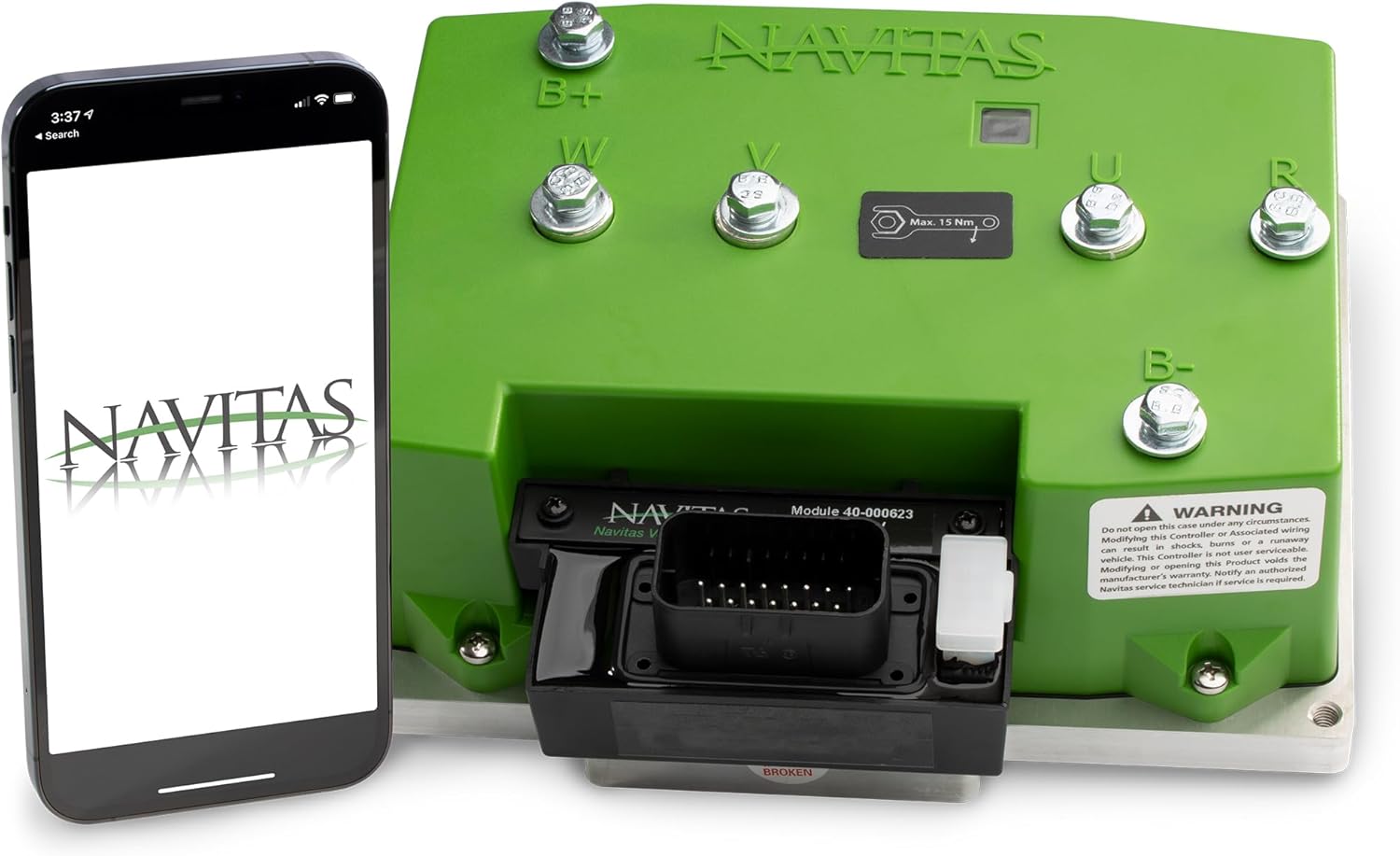Navitas 440A EZGO RXV Golf Cart AC Controller with MODZ® Heavy Duty Solenoid - Danaher Controller