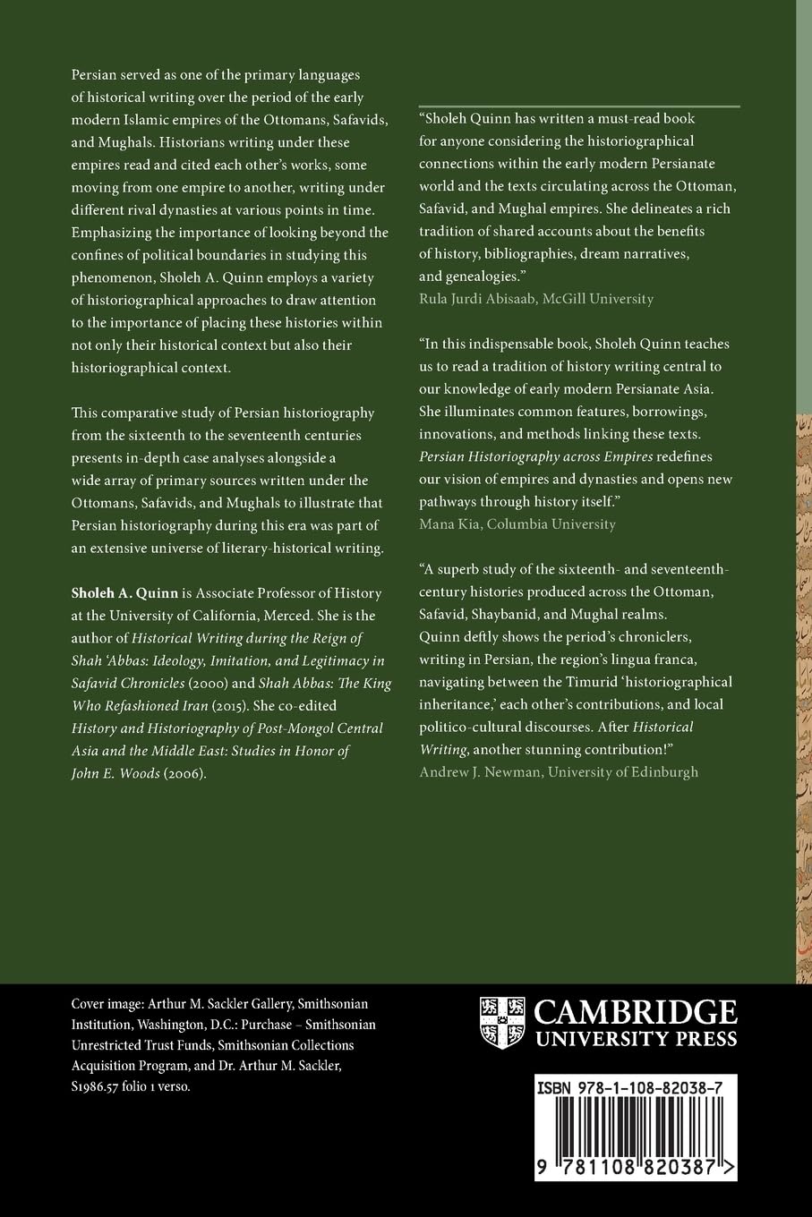 Persian Historiography across Empires: The Ottomans, Safavids, and Mughals (Cambridge Studies in Islamic Civilization)