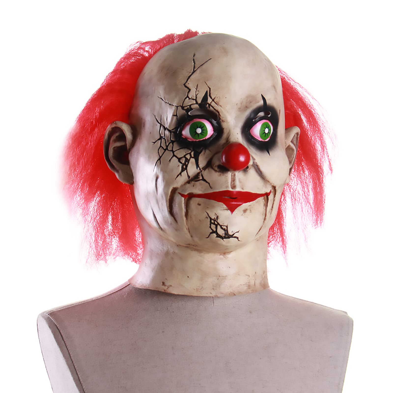 Horror Maske Lächelnder Dämon - Gruselige Halloween Maske Für Kostümpartys