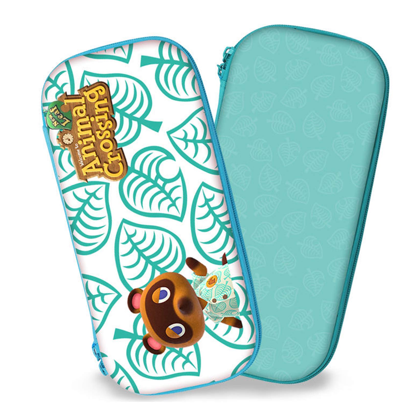 Carrying Case for Nintendo Switch Lite, Protective Portable Hard Shell Storage for Leaf Crossing Lite Console,Travel Cover Bag with 8 Game Card Slots for Switch Lite Games & Accessories for Girls Boys