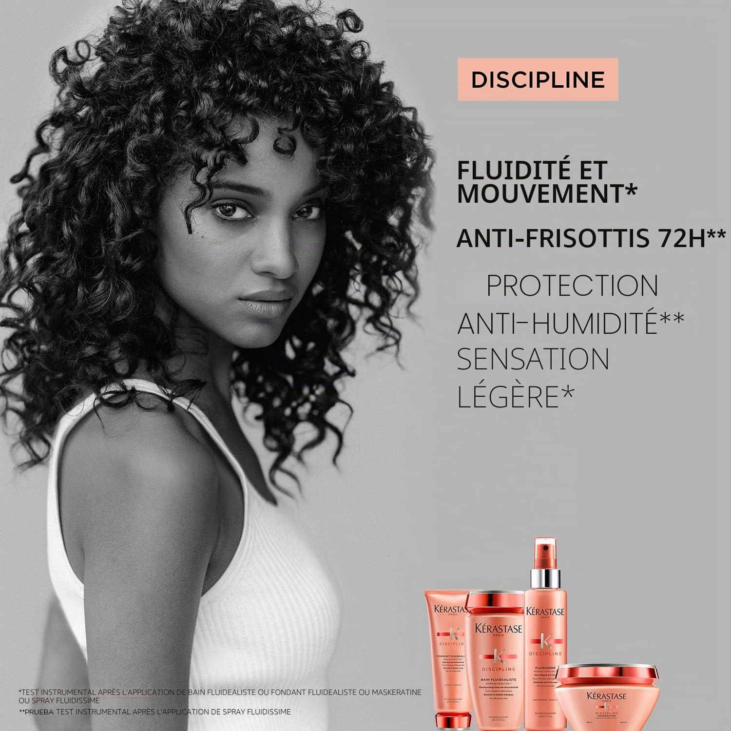 Kérastase, Discipline, Après-Shampoing, Lissant & Anti-Frisottis, Pour Cheveux Indisciplinés Fins à Moyens, Fondant Fluidéaliste, 200 ml