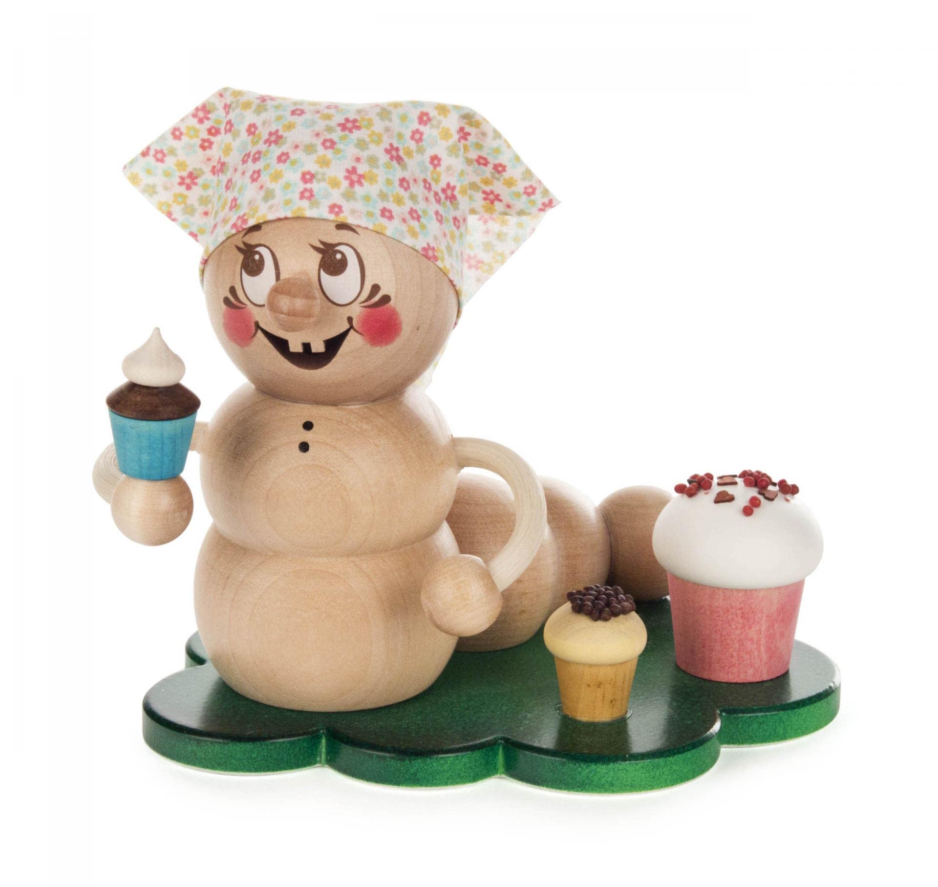 Statuette d'encens Rosi idée cadeau déco originale en bois hauteur 13 cm