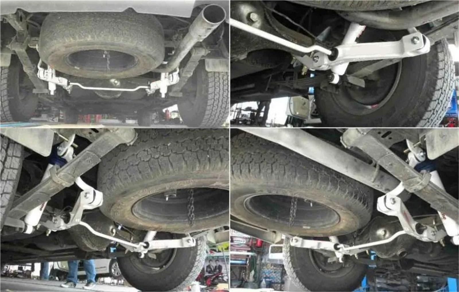 stabilizujące Stabilizator Pasuje do modelu Hilux REVO 2015+, tylny stabilizator, drążek stabilizatora, ramię dystansowe(Red)