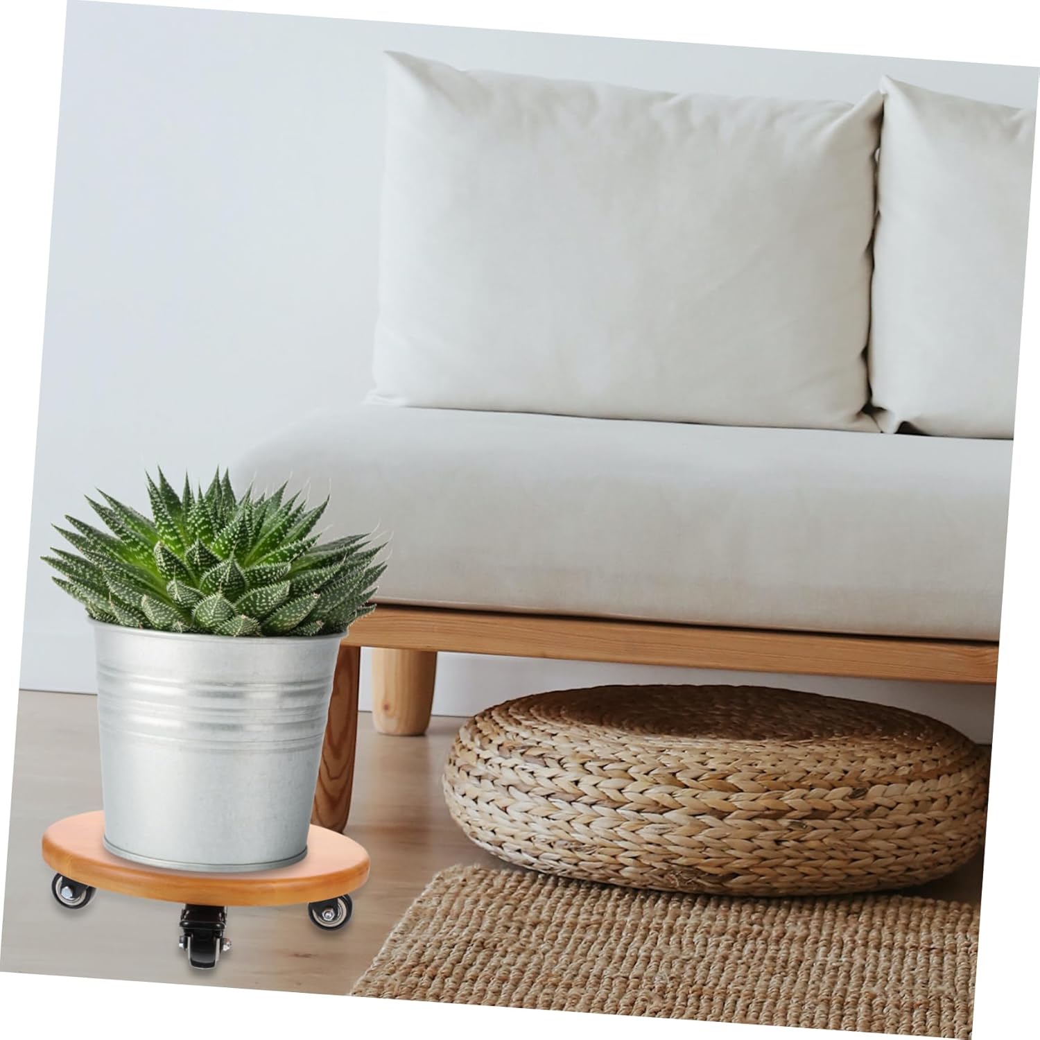 BESPORTBLE Outdoor Flower Pot Rollers Heavy Duty Plant Stand Wheels Rolling Plant Stand for Garden