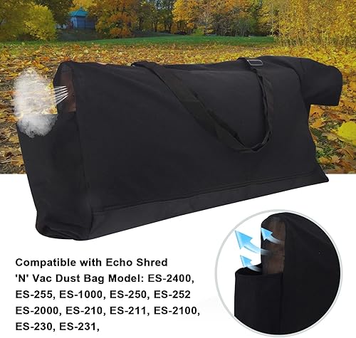Miniatura 3 de MWEDP X692000190 Shred N Vac - Bolsa de polvo compatible con el soplador de hojas de eco se adapta a ES-210 ES-230 ES-250 ES-255 ES-1000 ES-2000