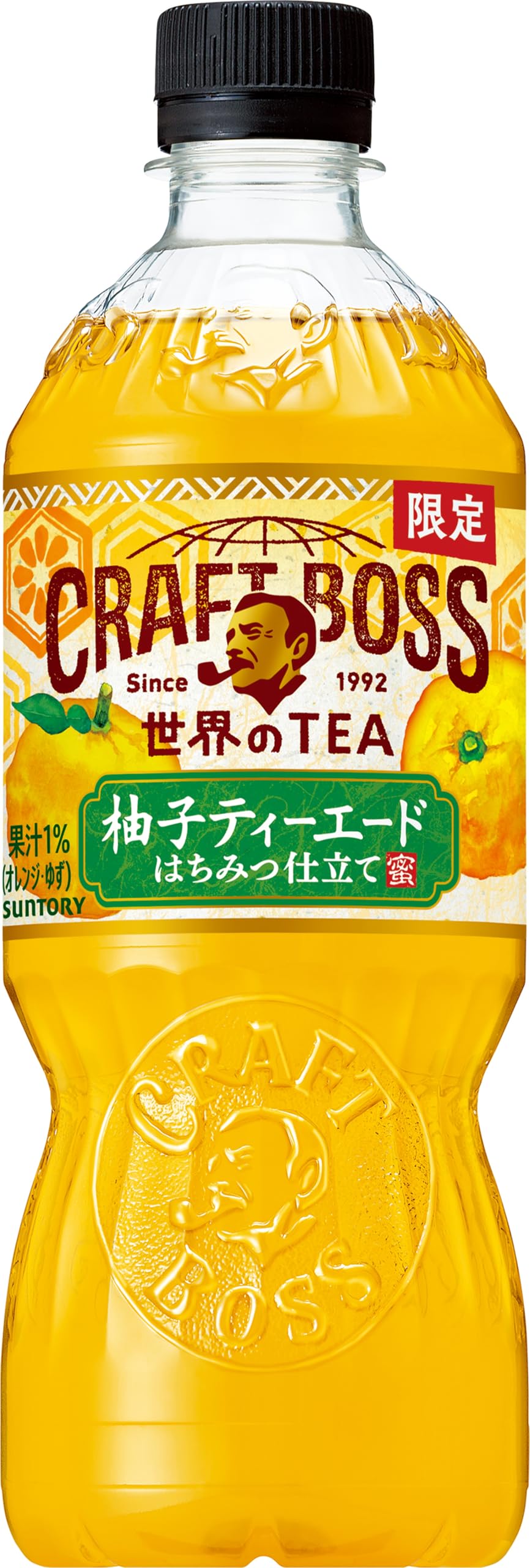 サントリー ボス BOSS クラフトボス 柚子ティーエード 世界のTEA 紅茶 600ml×24本