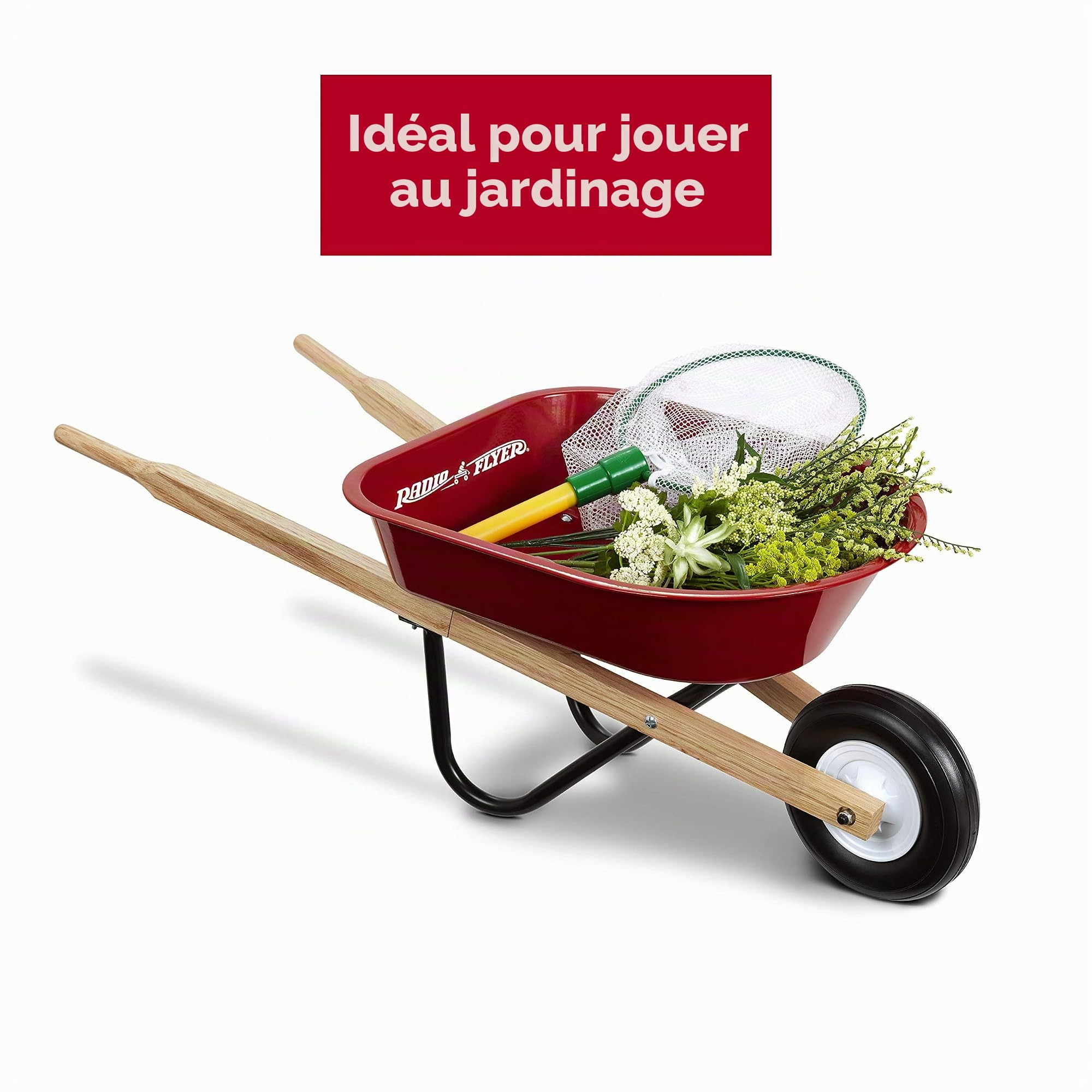 Radio Flyer Brouette pour Enfants, brouette Rouge pour Tout-Petits de 1 à 3 Ans