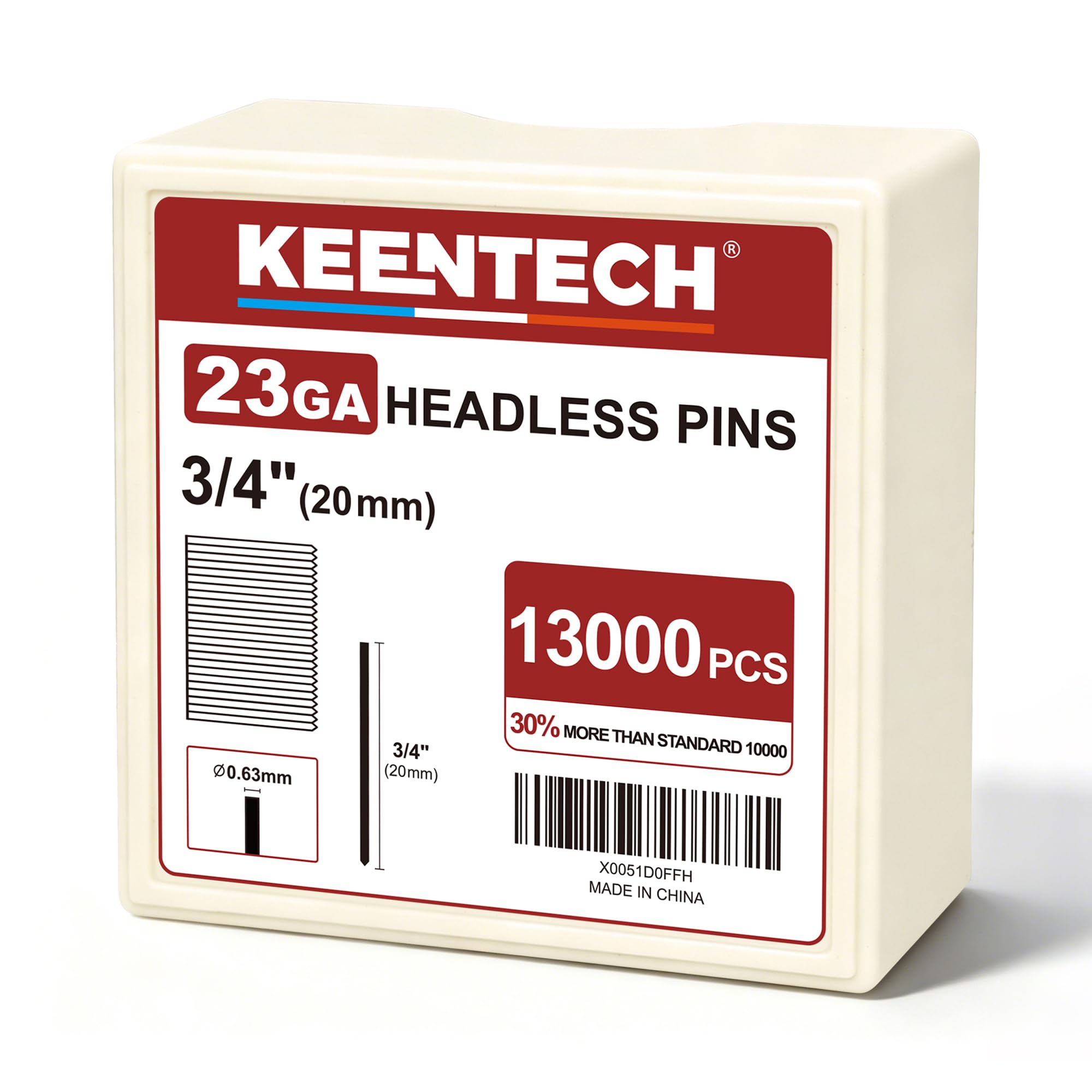KEENTECH Pin Nails - 13,000 Headless Pins for Pin Nailers -10