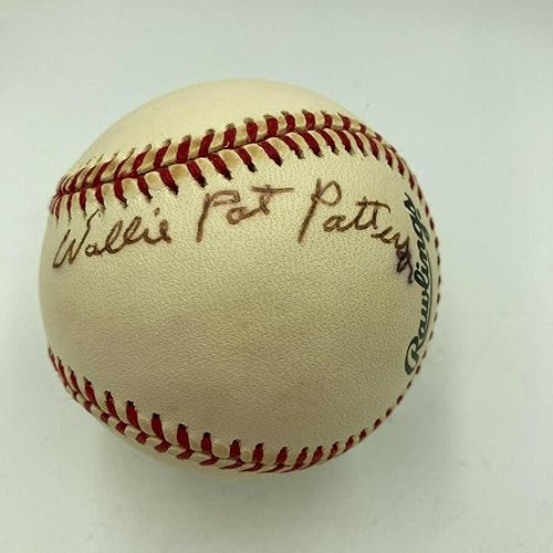 Willie Pat Patterson Signed Major League Baseball Negro League Legend JSA - Autographed Baseballs