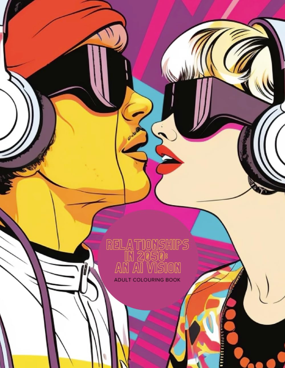 Relationships in 2050: An AI Vision: Adult Coloring Book
