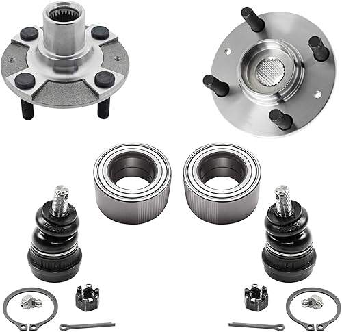 Miniatura 361 de Detroit Axle - Kit de cubos de rodamiento de rueda delantera de 6 piezas para Dodge Dart 2013-2016, Chrysler 200 2015-2017, 2 cojinetes de rueda