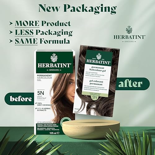 Miniatura 6 de HERBATINT 5M - Tinte permanente para el cabello castaño caoba claro, 4 onzas