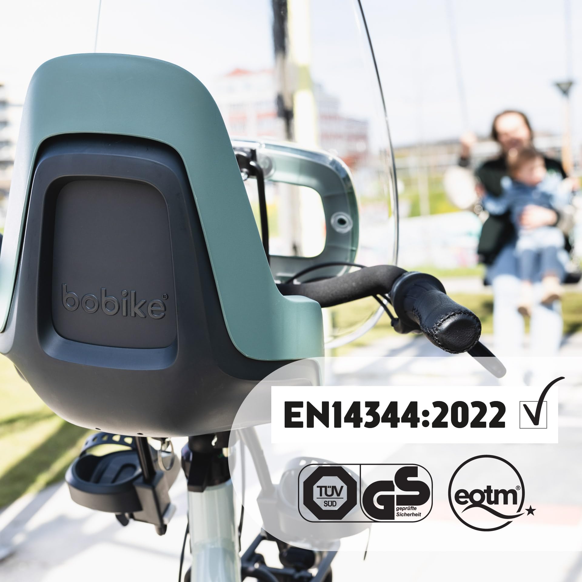 BOBIKE Go Mini Front Bike Seat for Babies and Children for Steering Tube – Safe, Adjustable, Comfortable, and Stylish for Babies 9 Months to 3 Years, Up to 15kg