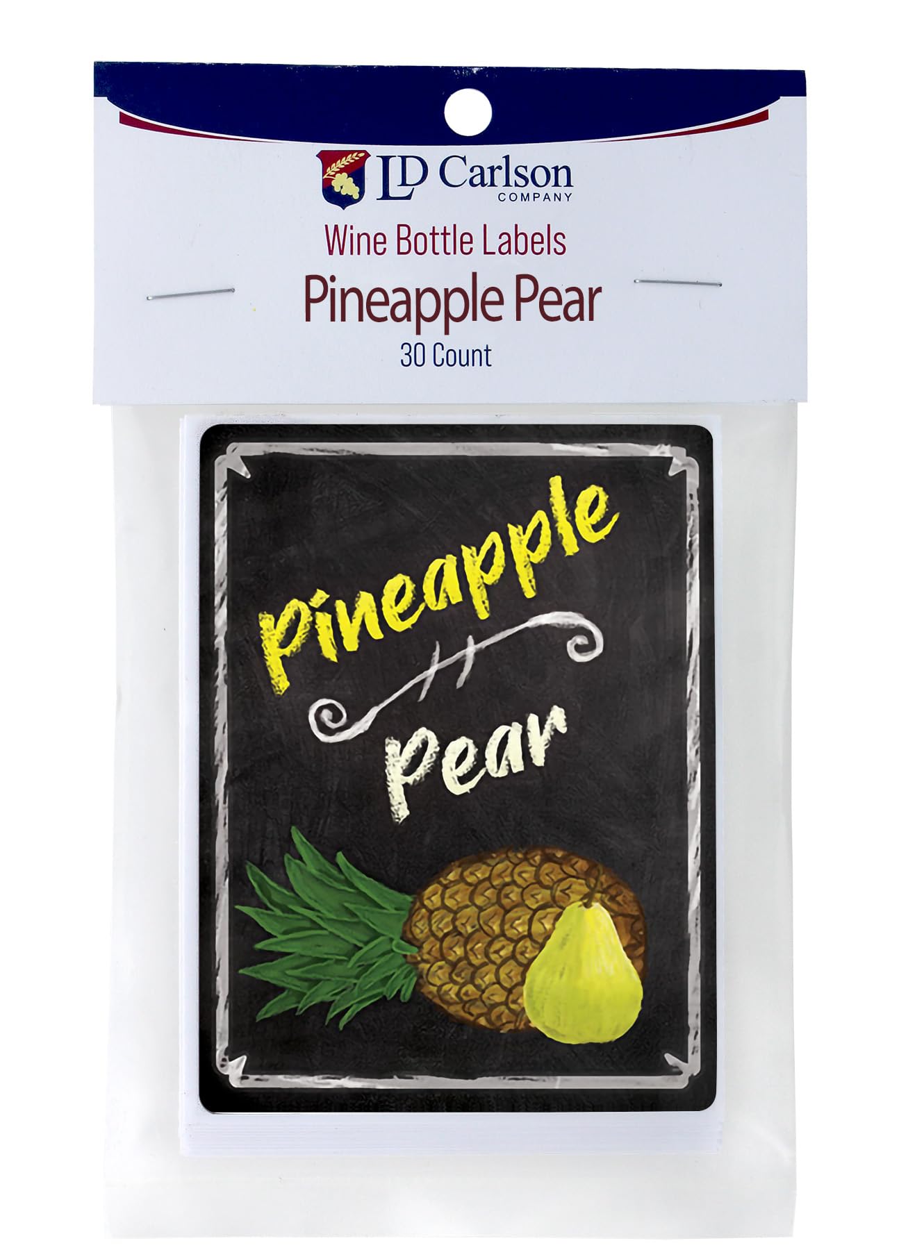 Pineapple Pear Wine Labels 30/Pack Mist Collection
